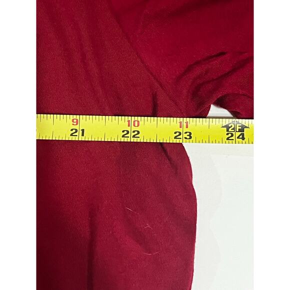 Banana Republic Red Premium Wash V Neck Tee - Womens XL EUC - Picture 5 of 6